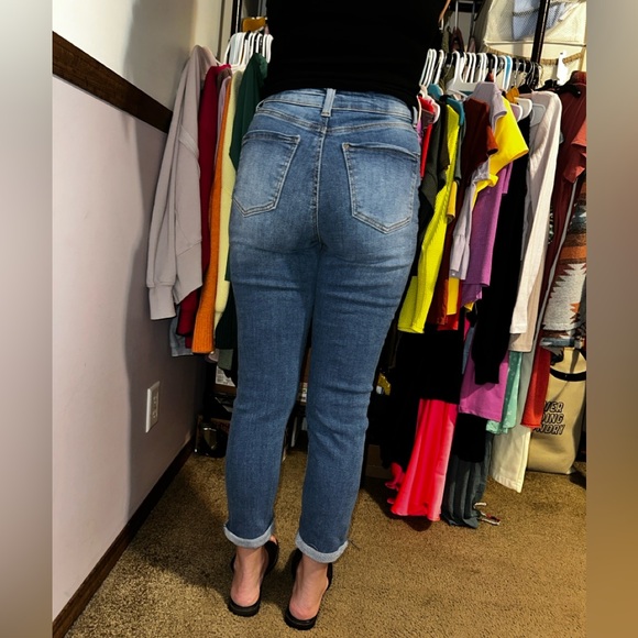 Wax Jeans Collection, mom fit, 2 pair Distressed Women's Jeans, sz 0/24 - Picture 8 of 8